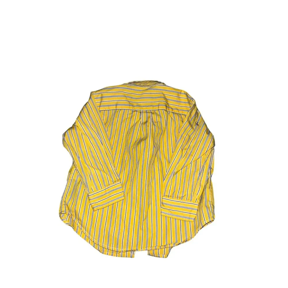 Polo Ralph Lauren Blue Yellow Plaid Button Up Shirt Size 12M
